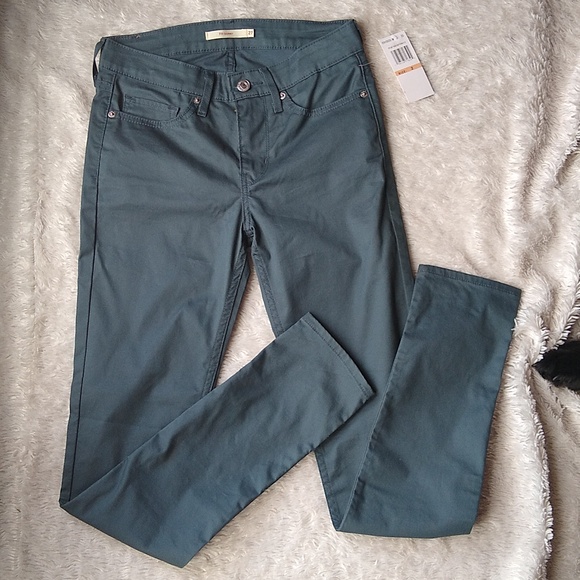 Levi Strauss 711 skinny pants in gray size 27x32 /size 2 NWT - Picture 1 of 7